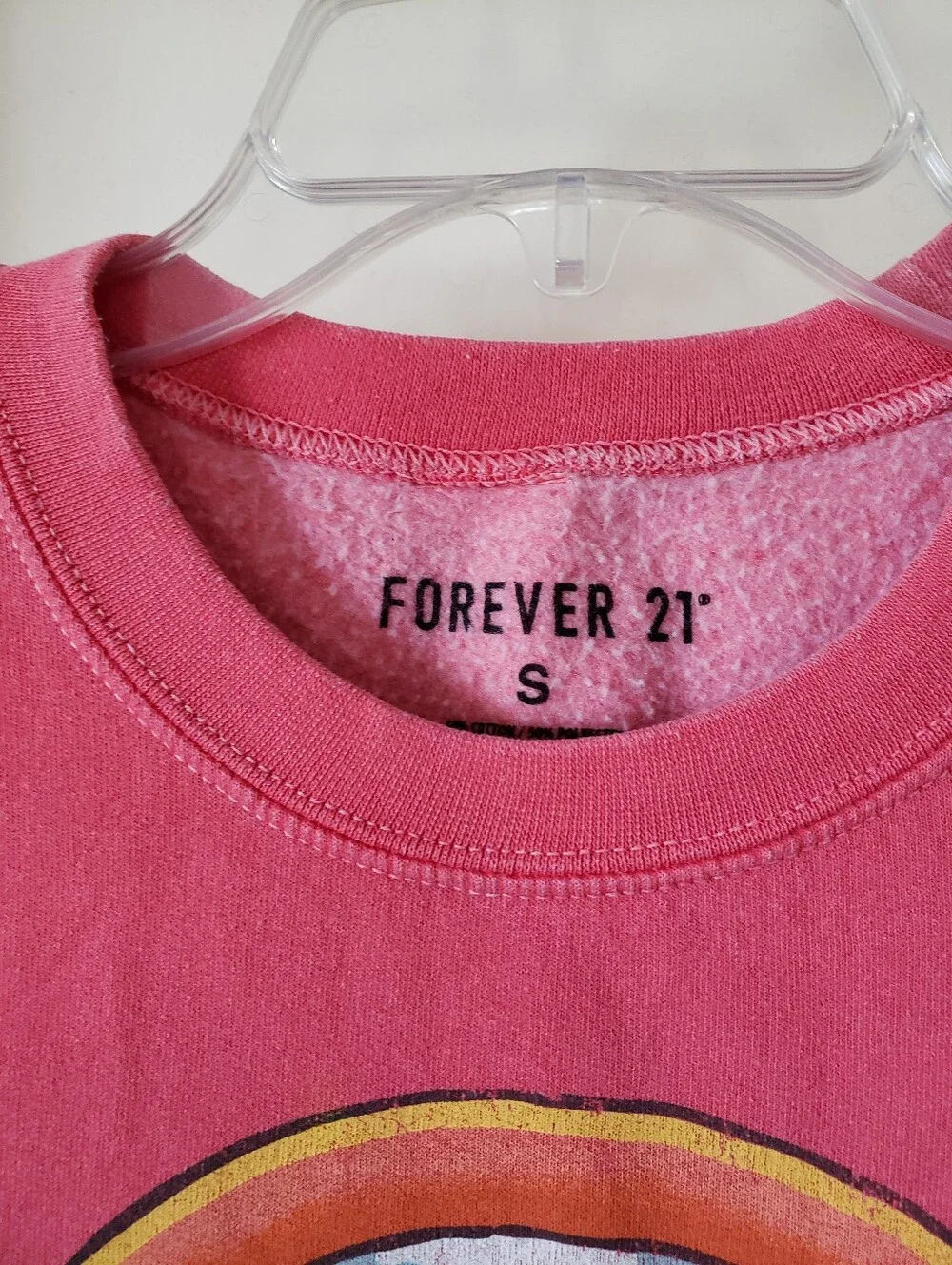 Forever 21 Yosemite El Capitan Crewneck Sweatshirt Size Small Flaw Wear Sleeves